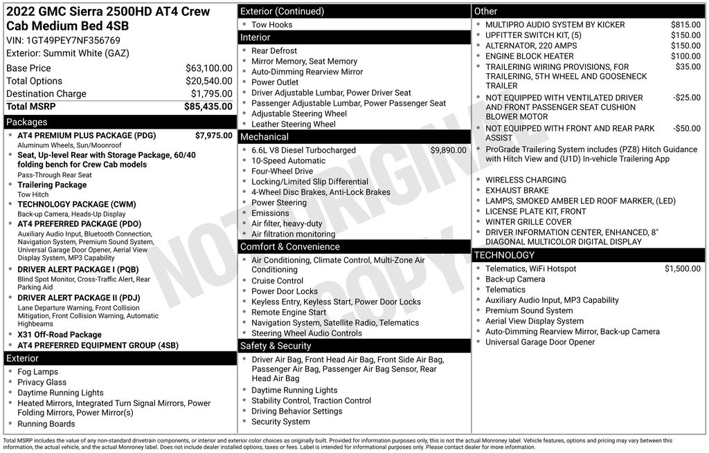 Used Car 2022 Gmc Sierra 2500hd  At4 For Sale Under $70,000 In Austin, Texas