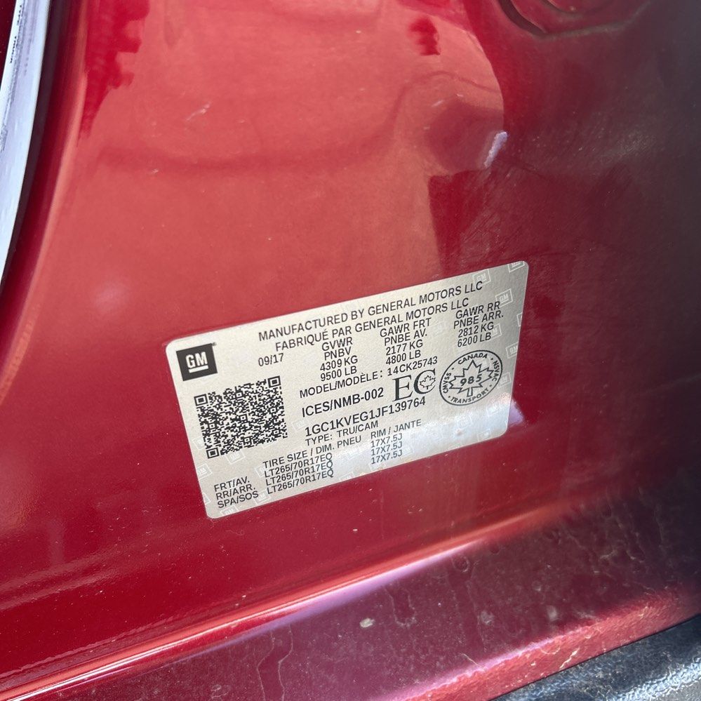 2018 Chevrolet Silverado 2500HD LT Crew Cab 4WD