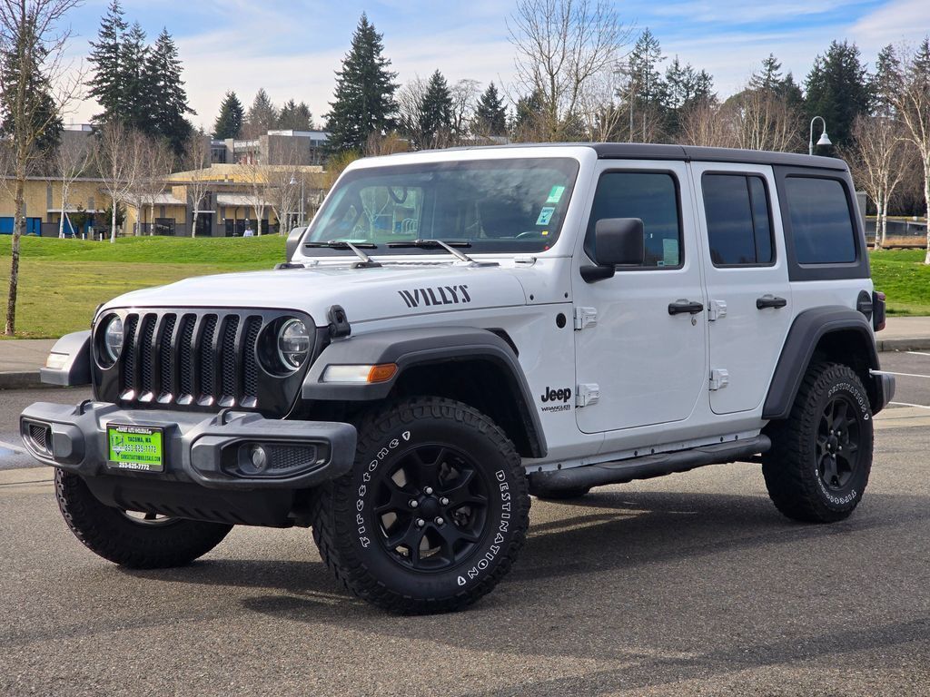 Bright White Clearcoat 2020 Jeep Wrangler SUV / Crossover Four-Wheel Drive 8-Speed Automatic
