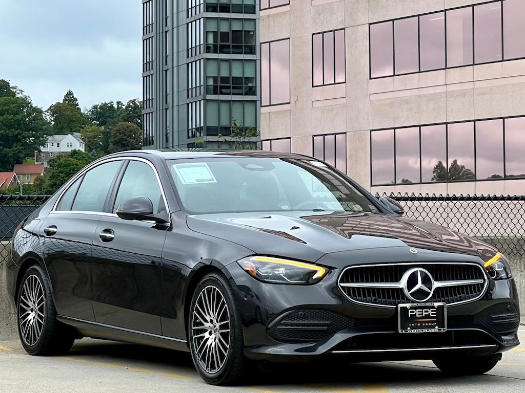 Graphite Gray Metallic 2026 Mercedes-Benz C-Class Sedan All-Wheel Drive 9-Speed Automatic