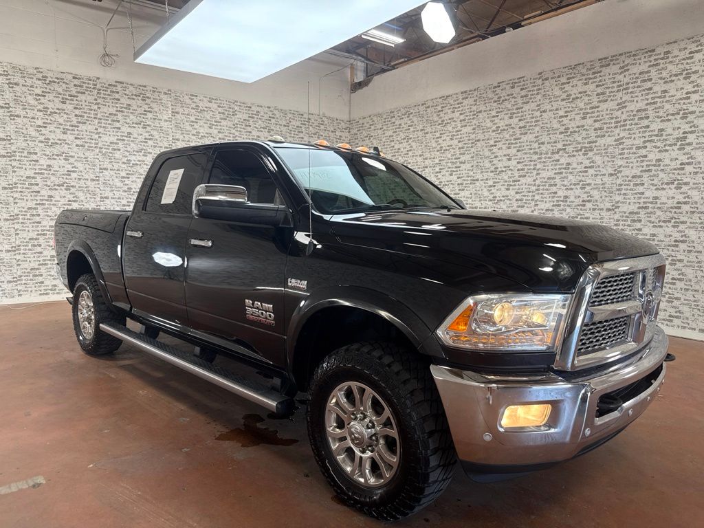 Brilliant Black Crystal Pearlcoat 2017 RAM 3500 Pickup Truck Four-Wheel Drive 6-Speed Automatic