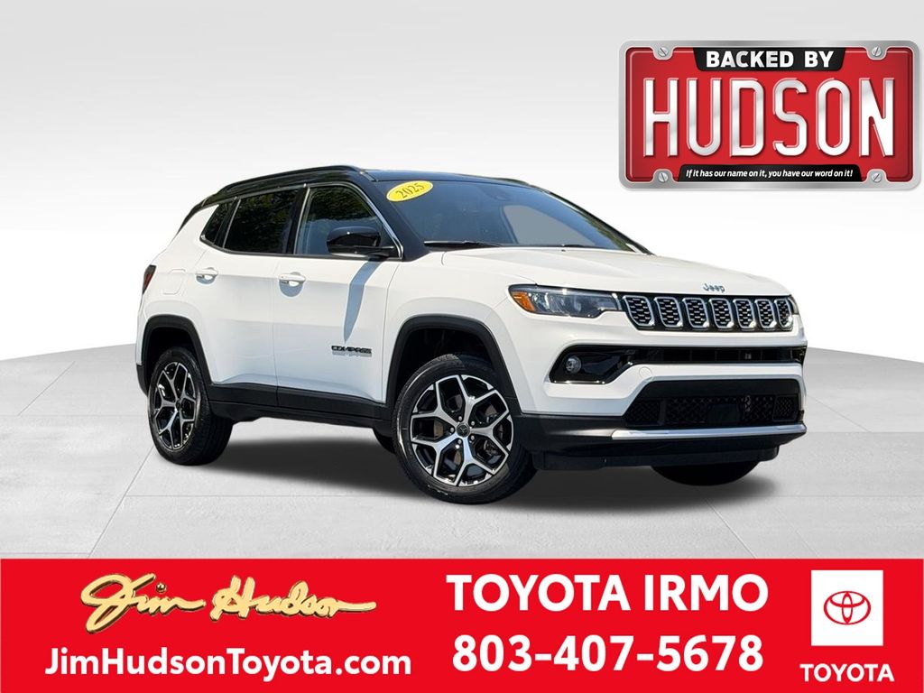 2025 Jeep Compass Limited Bright White Clearcoat - Jim Hudson Acura - Image 1
