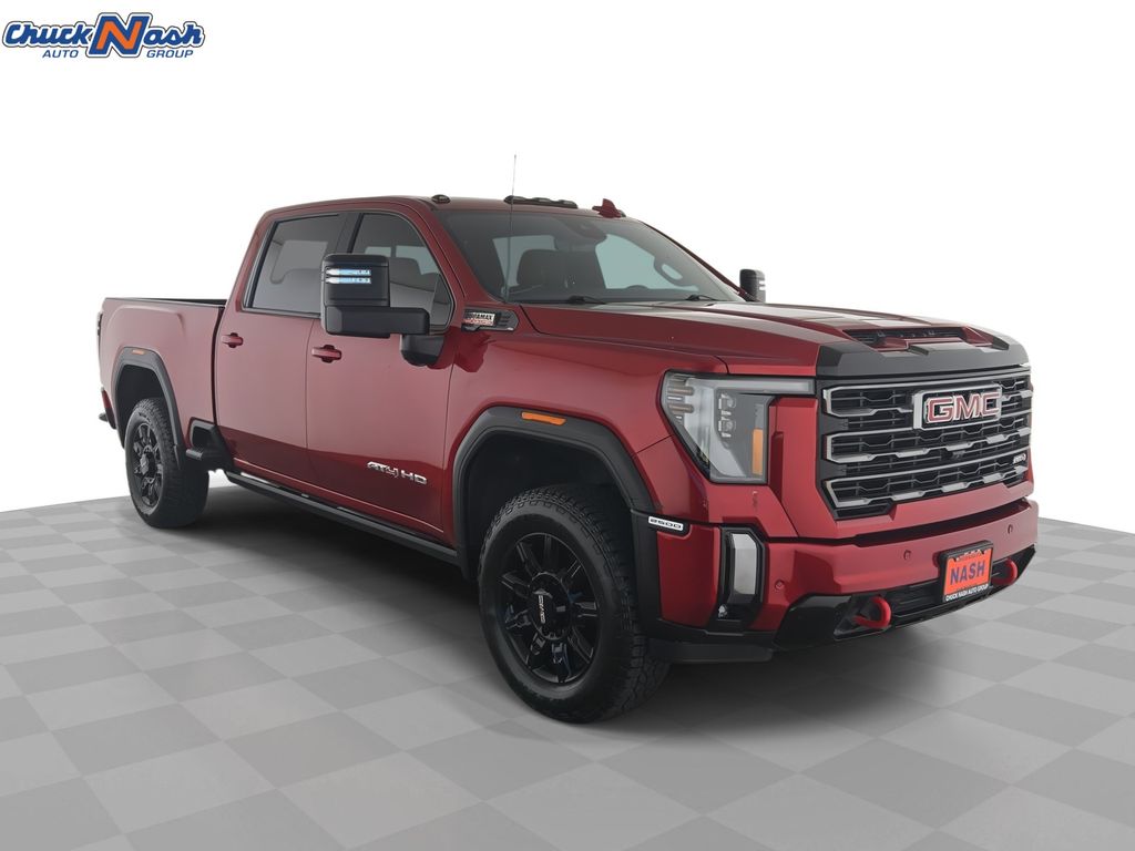Volcanic Red Tintcoat 2024 GMC Sierra 2500HD Pickup Truck Four-Wheel Drive Automatic