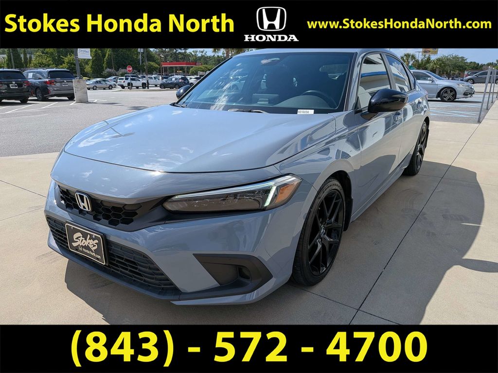 2024 Honda Civic Sport Gray at Stokes Honda North
