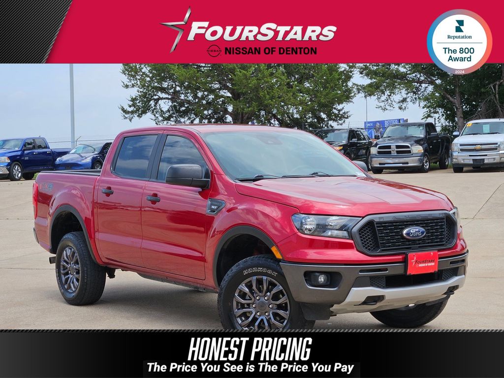 Rapid Red Metallic Tinted Clearcoat 2021 Ford Ranger Pickup Truck Four-Wheel Drive Automatic