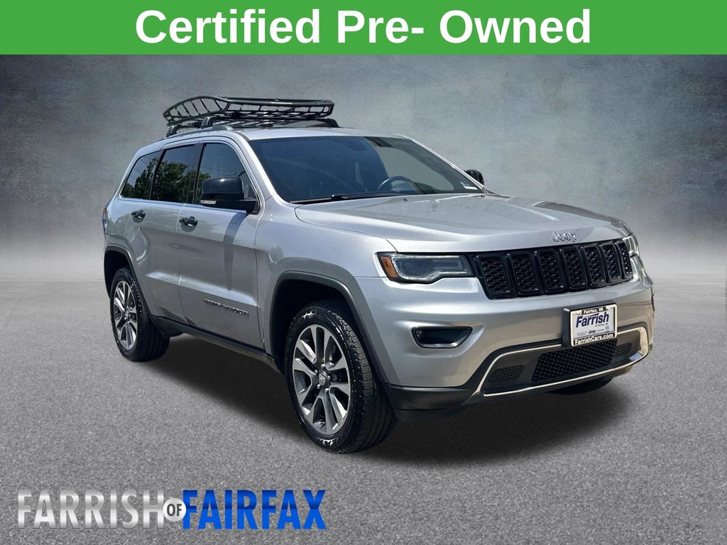 Billet Silver Metallic Clearcoat 2018 Jeep Grand Cherokee SUV / Crossover Four-Wheel Drive 8-Speed Automatic