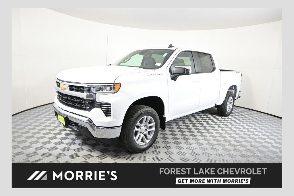 Summit White 2026 Chevrolet Silverado 1500 Pickup Truck Four-Wheel Drive 8-Speed Automatic