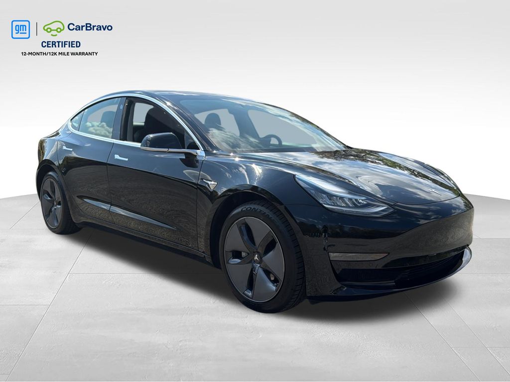 Black 2019 Tesla Model 3 Standard RWD Sedan Rear-Wheel Drive 1-Speed Automatic