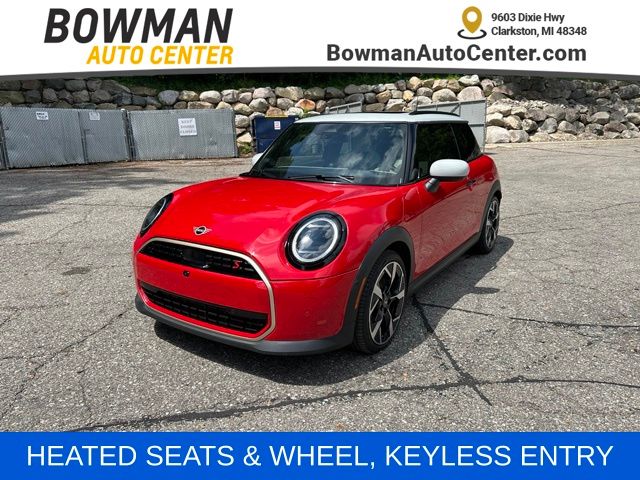 Chili Red 2025 MINI Cooper Hatchback Front-Wheel Drive 7-Speed Automatic