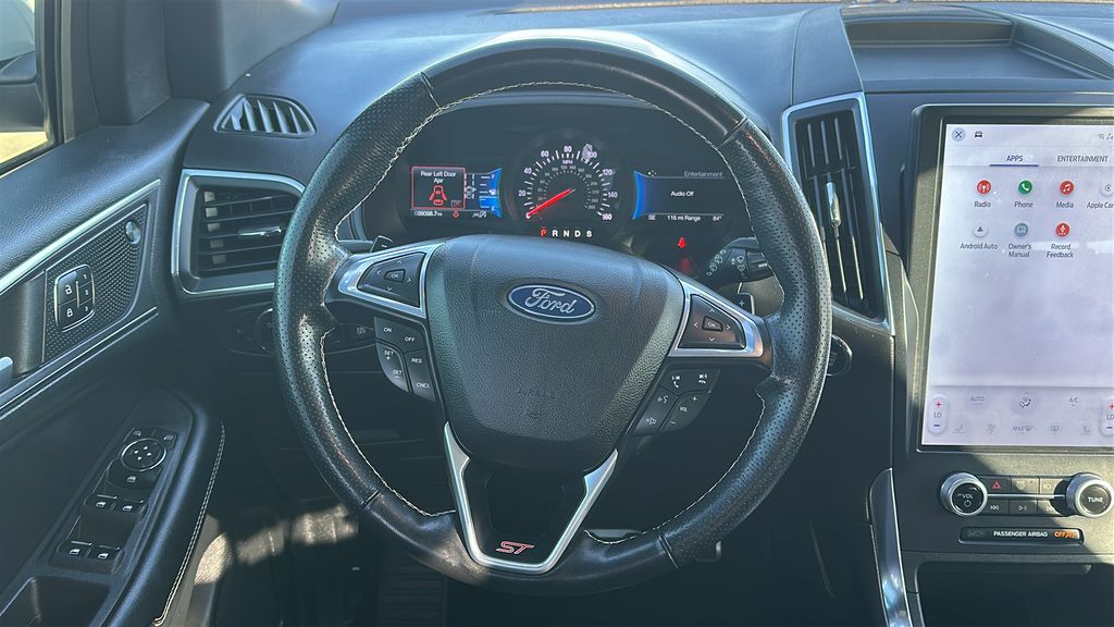 2023 Ford Edge ST White at North Houston Mitsubishi