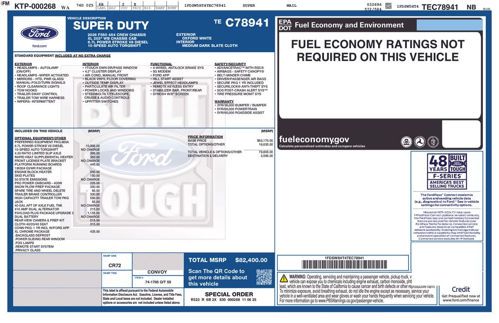 2026 Ford F-550 Chassis XL