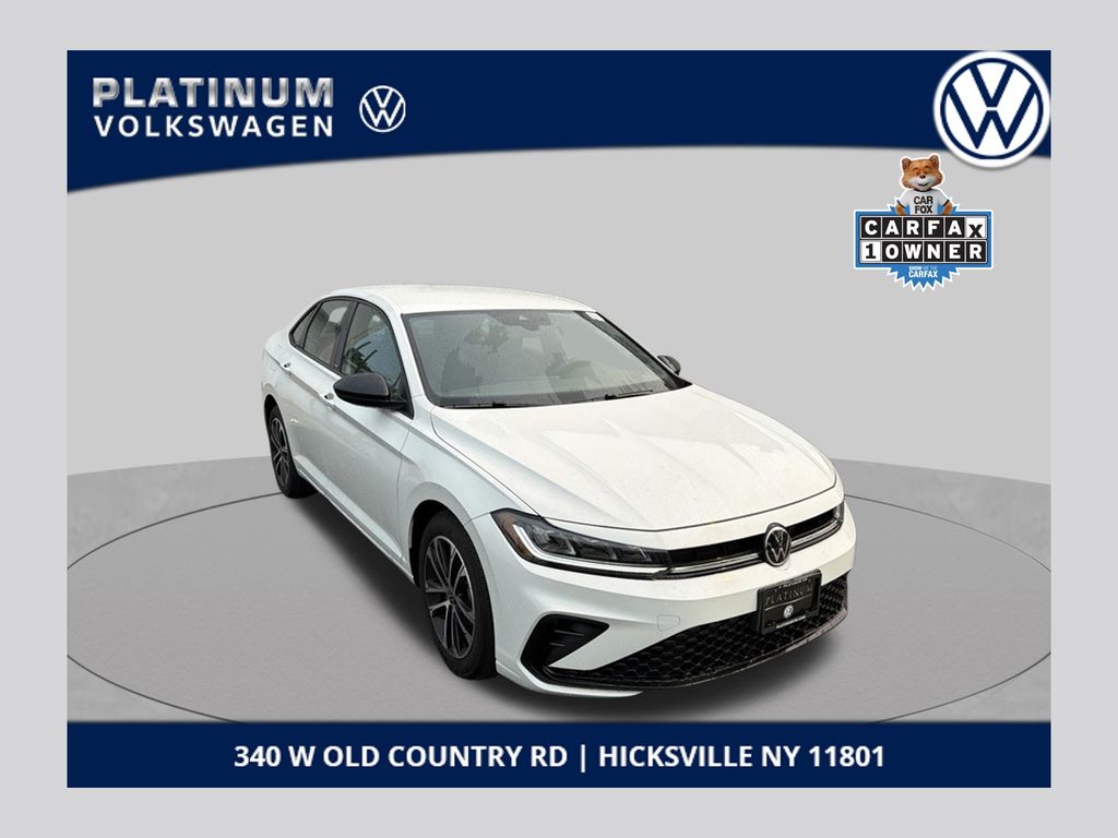 Pure White 2025 Volkswagen Jetta Sedan Front-Wheel Drive 8-Speed Automatic