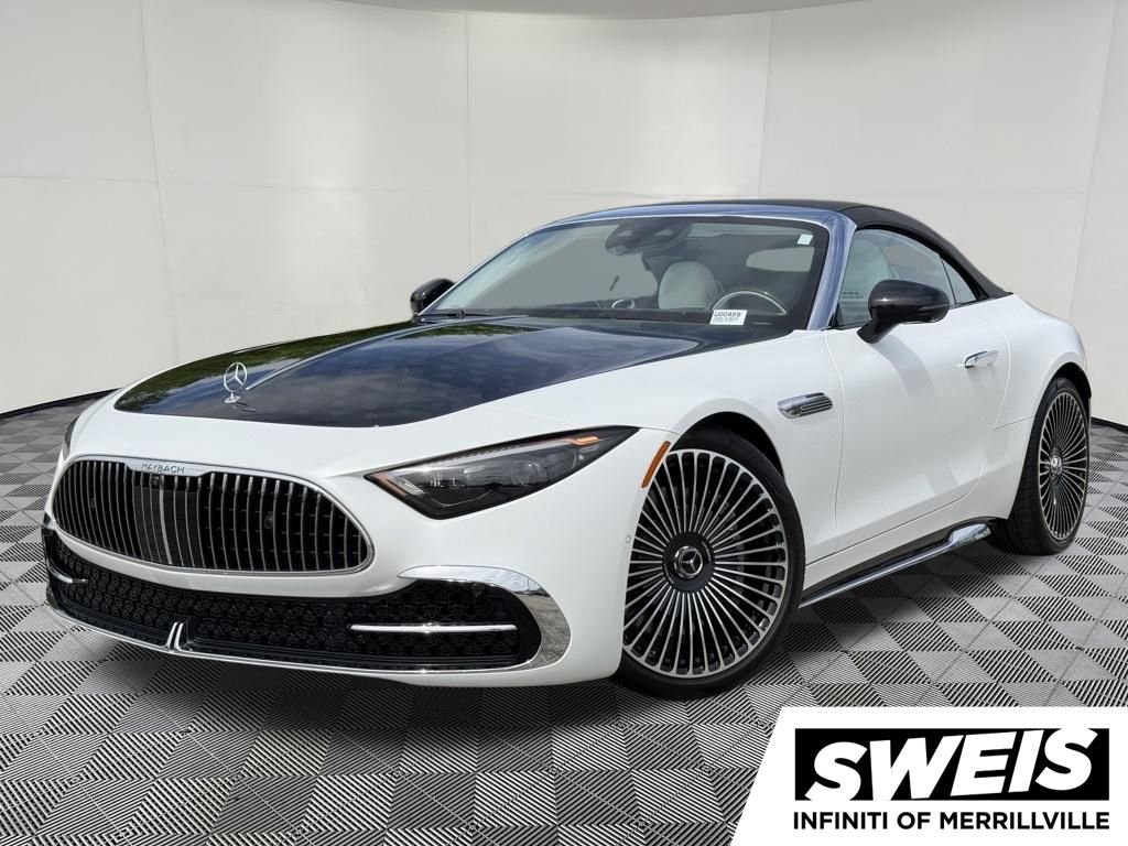 MANUFAKTUR Moonlight White Magno 2026 Mercedes-Benz SL-Class Mercedes-Maybach SL 680 Monogram Series 4MATIC Convertible All-Wheel Drive 9-Speed Automatic