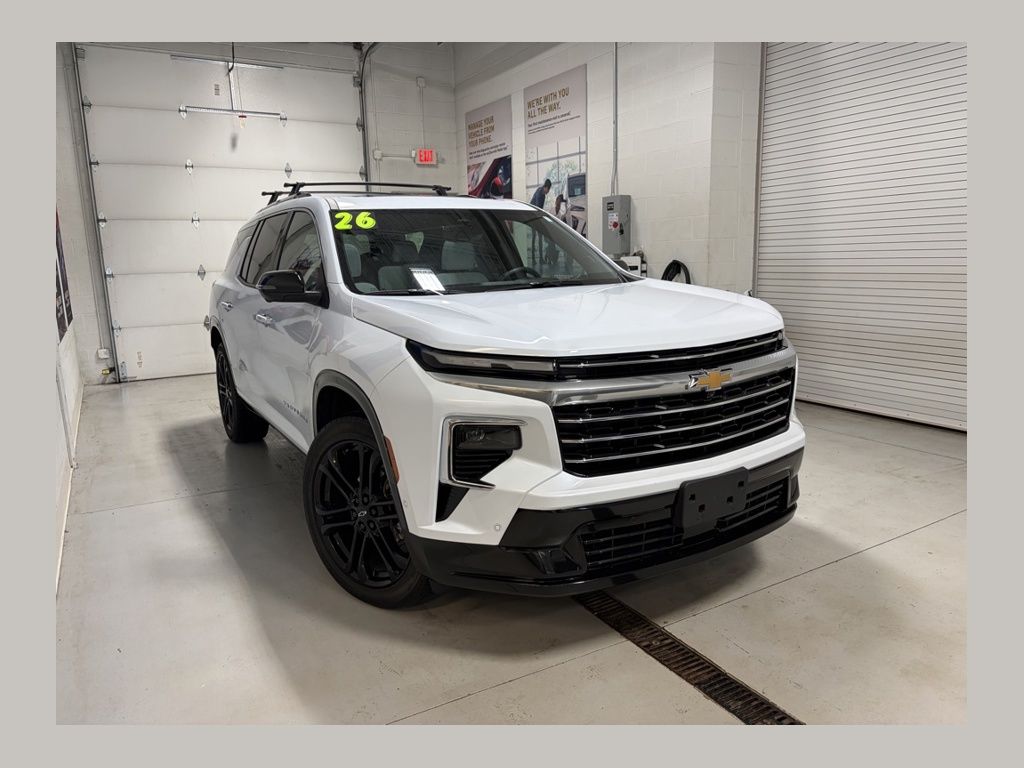 Polar White Tricoat 2026 Chevrolet Traverse High Country 4WD SUV / Crossover Four-Wheel Drive 8-Speed Automatic