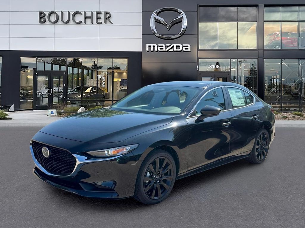 Jet Black Mica 2026 Mazda MAZDA3 Sedan Front-Wheel Drive 6-Speed Automatic