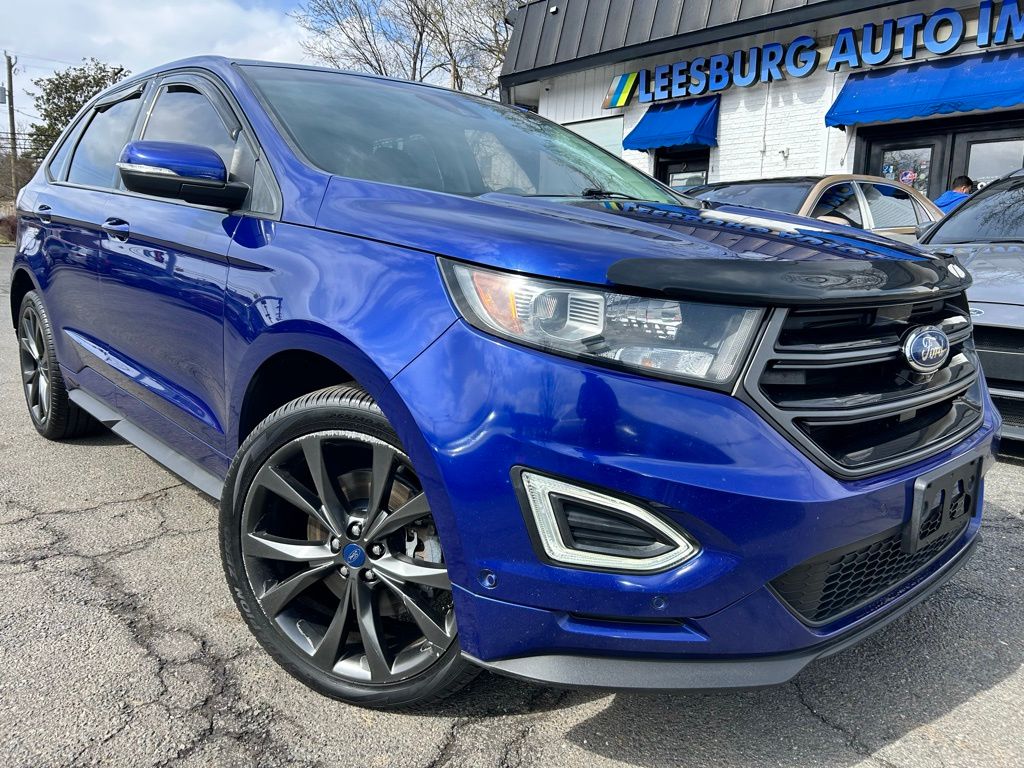 Blue Metallic 2015 Ford Edge Sport AWD SUV / Crossover All-Wheel Drive 6-Speed Automatic