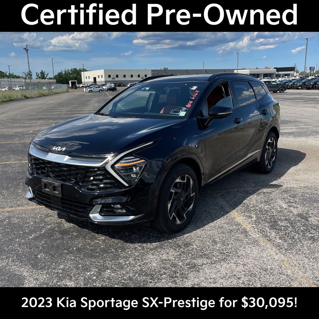 Ebony Black 2023 Kia Sportage SUV / Crossover All-Wheel Drive 8-Speed Automatic