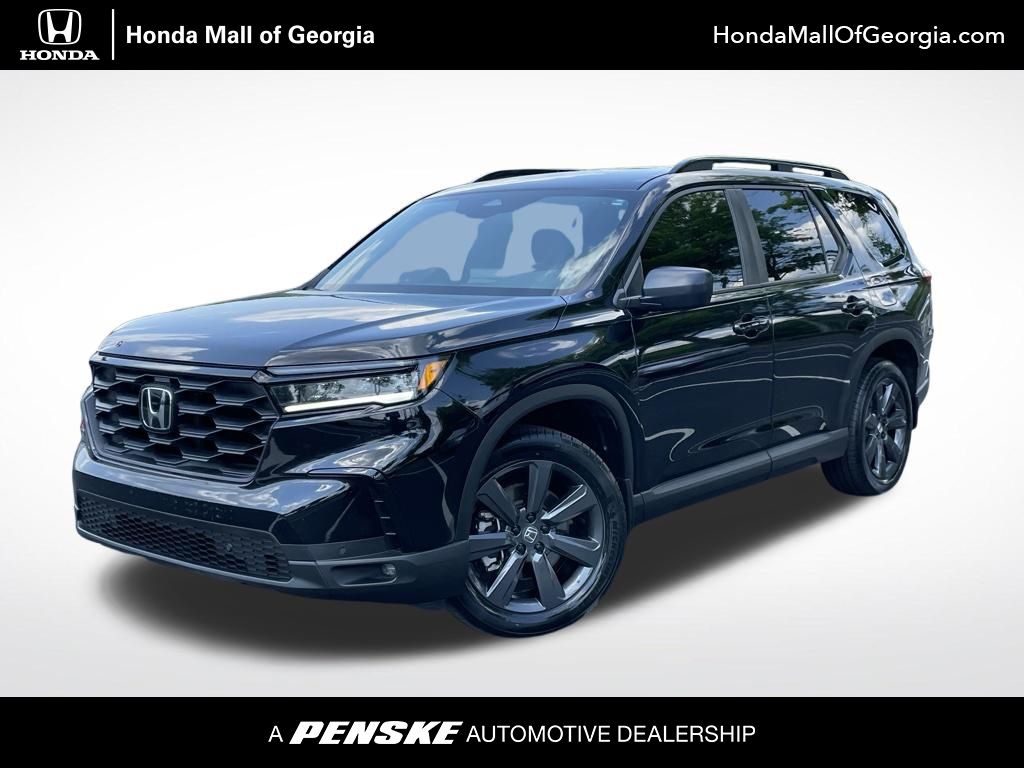 Crystal Black Pearl 2025 Honda Pilot Sport FWD SUV / Crossover Front-Wheel Drive Automatic
