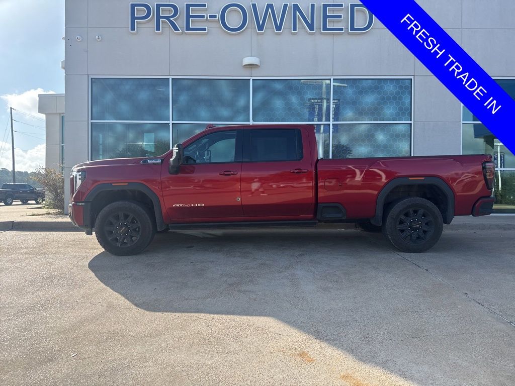 Volcanic Red 2024 GMC Sierra 2500HD AT4 Crew Cab 4WD Pickup Truck Four-Wheel Drive Automatic