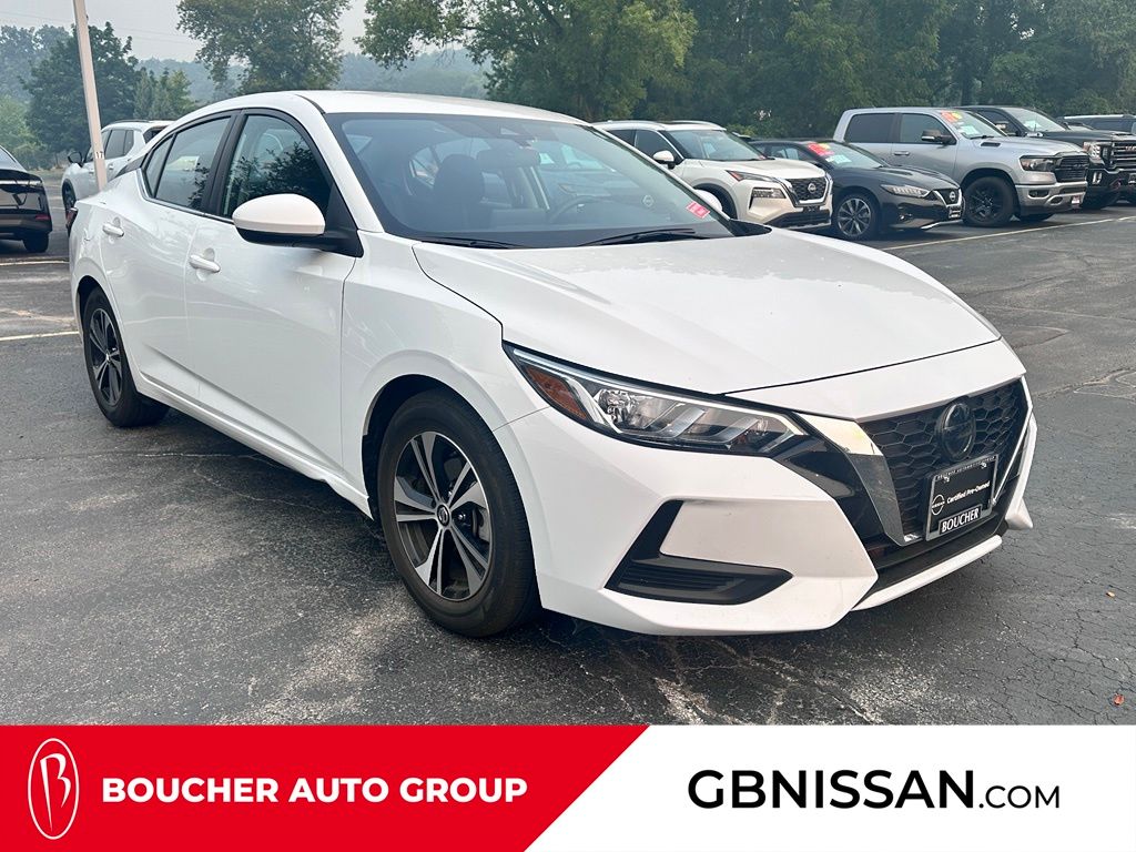 White (Fresh Powder) 2023 Nissan Sentra Sedan Front-Wheel Drive Continuously Variable Transmission