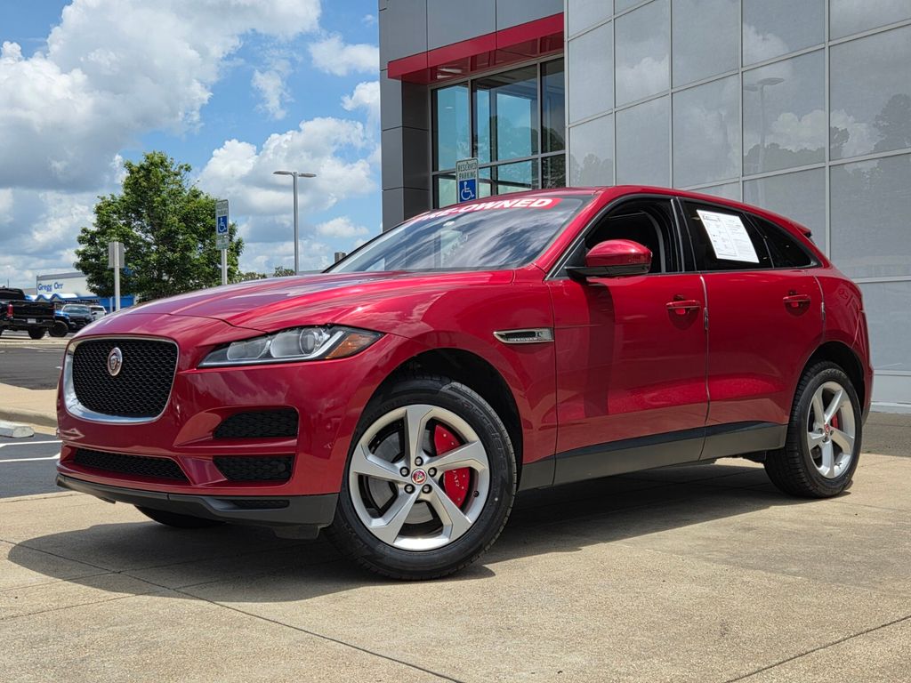Red 2018 Jaguar F-PACE 30t Premium AWD SUV / Crossover All-Wheel Drive 8-Speed Automatic