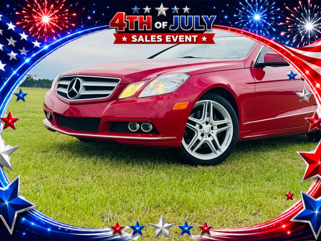 Red 2011 Mercedes-Benz E-Class Coupe Rear-Wheel Drive 7-Speed Automatic