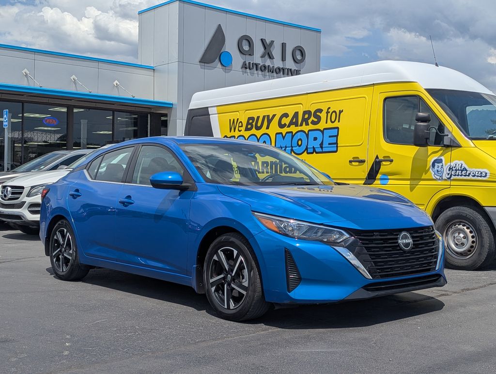 Electric Blue Metallic 2024 Nissan Sentra Sedan Front-Wheel Drive Continuously Variable Transmission