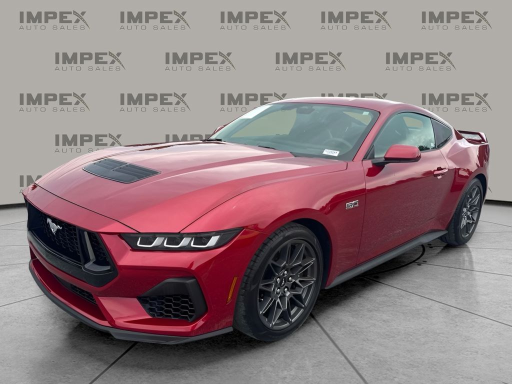 Red Metallic 2024 Ford Mustang Coupe Rear-Wheel Drive Automatic