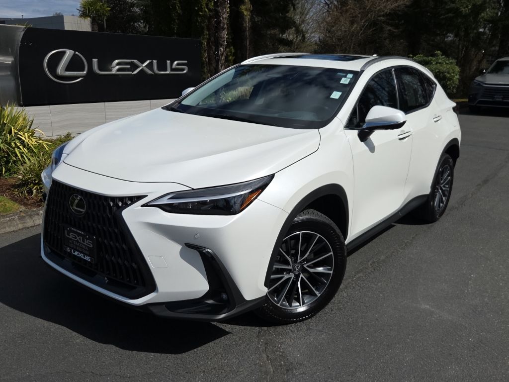 Eminent White Pearl 2025 Lexus NX Hybrid 350h Premium AWD SUV / Crossover All-Wheel Drive Continuously Variable Transmission