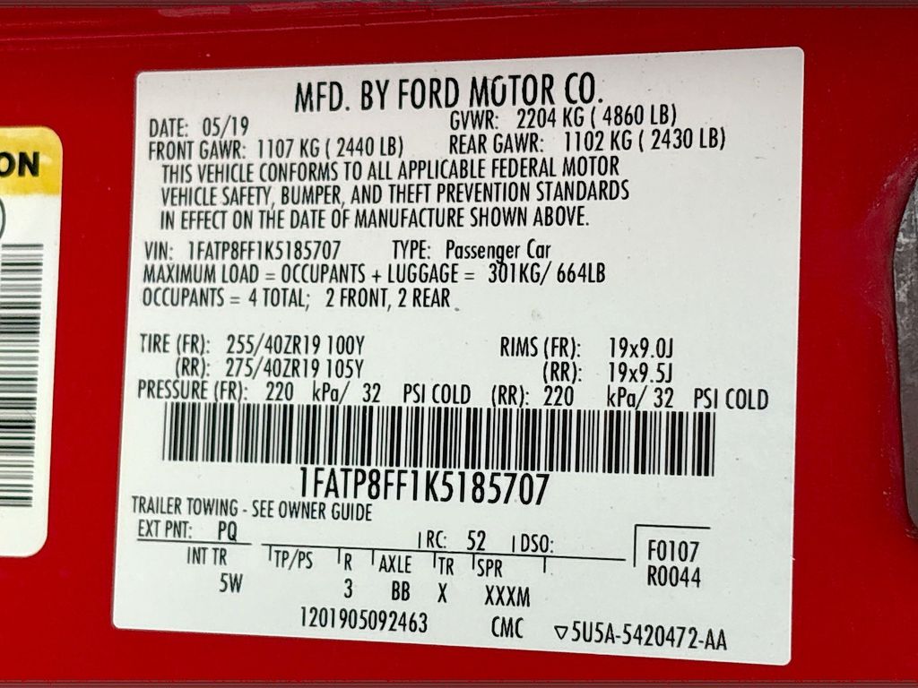 Used 2019 Red Ford GT Premium image 32