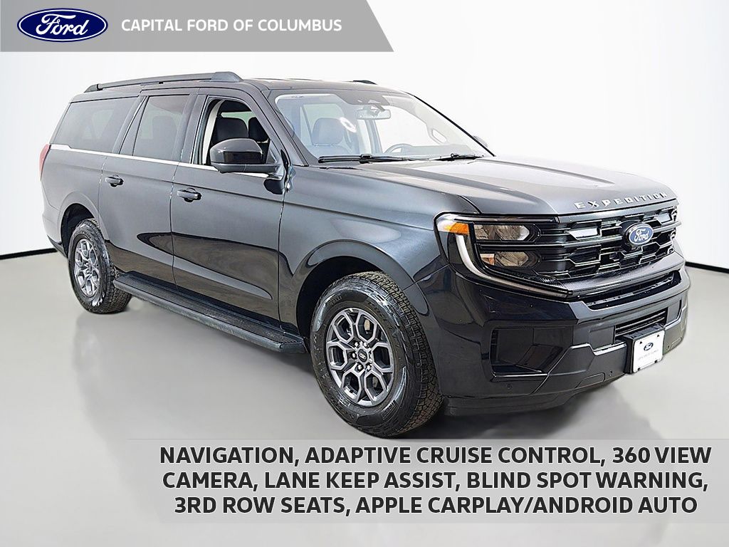 Agate Black Metallic 2025 Ford Expedition MAX Active 4WD SUV / Crossover Four-Wheel Drive Automatic