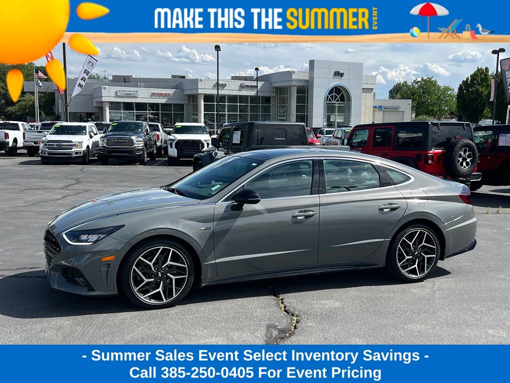 Hampton Gray 2023 Hyundai Sonata Sedan Front-Wheel Drive 8-Speed Dual Clutch