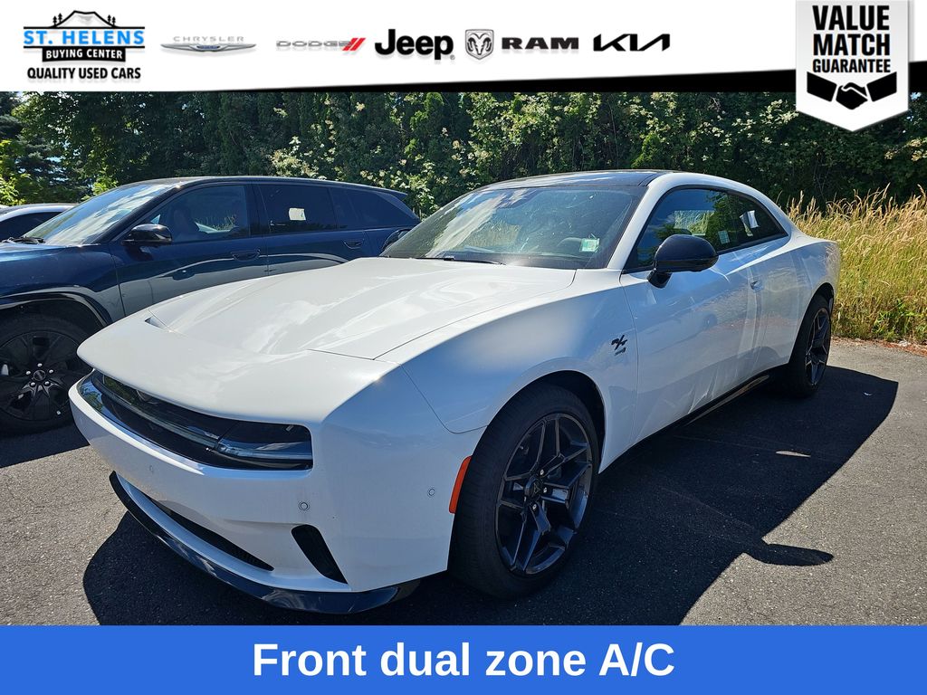 Bright White Clearcoat 2024 Dodge Charger Daytona Coupe All-Wheel Drive 1-Speed Automatic
