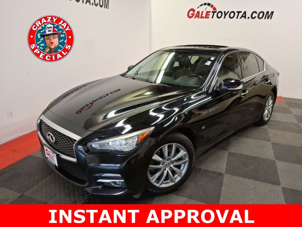 Black Obsidian 2015 INFINITI Q50 3.7 Premium AWD Sedan All-Wheel Drive 7-Speed Automatic