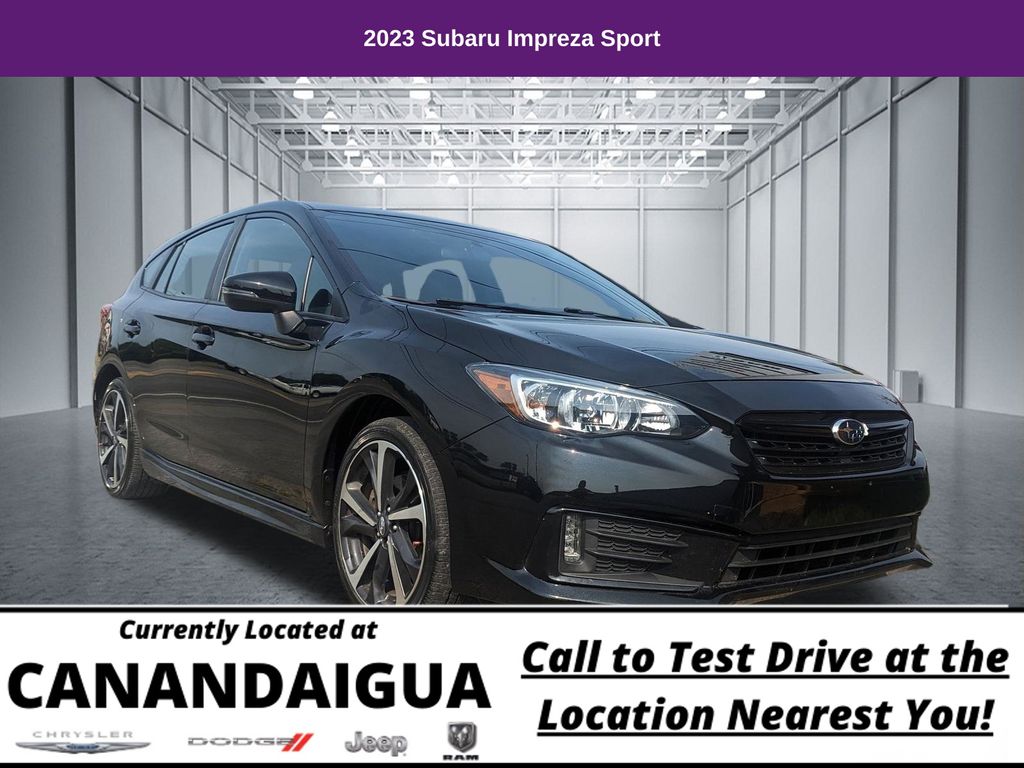Crystal Black Silica 2023 Subaru Impreza Wagon All-Wheel Drive Continuously Variable Transmission