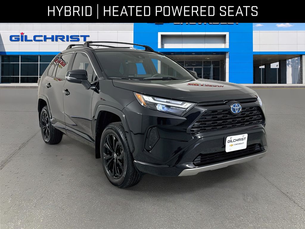 Midnight Black Metallic 2023 Toyota RAV4 Hybrid SUV / Crossover All-Wheel Drive Continuously Variable Transmission