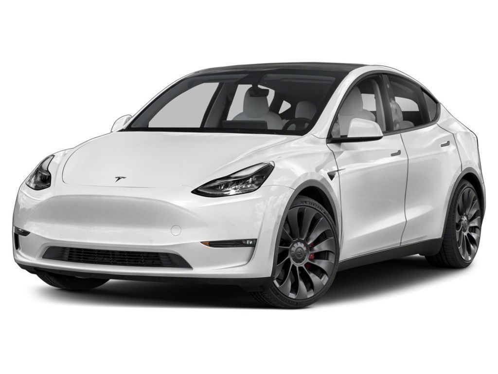 White 2021 Tesla Model Y Long Range AWD SUV / Crossover All-Wheel Drive 1-Speed Automatic