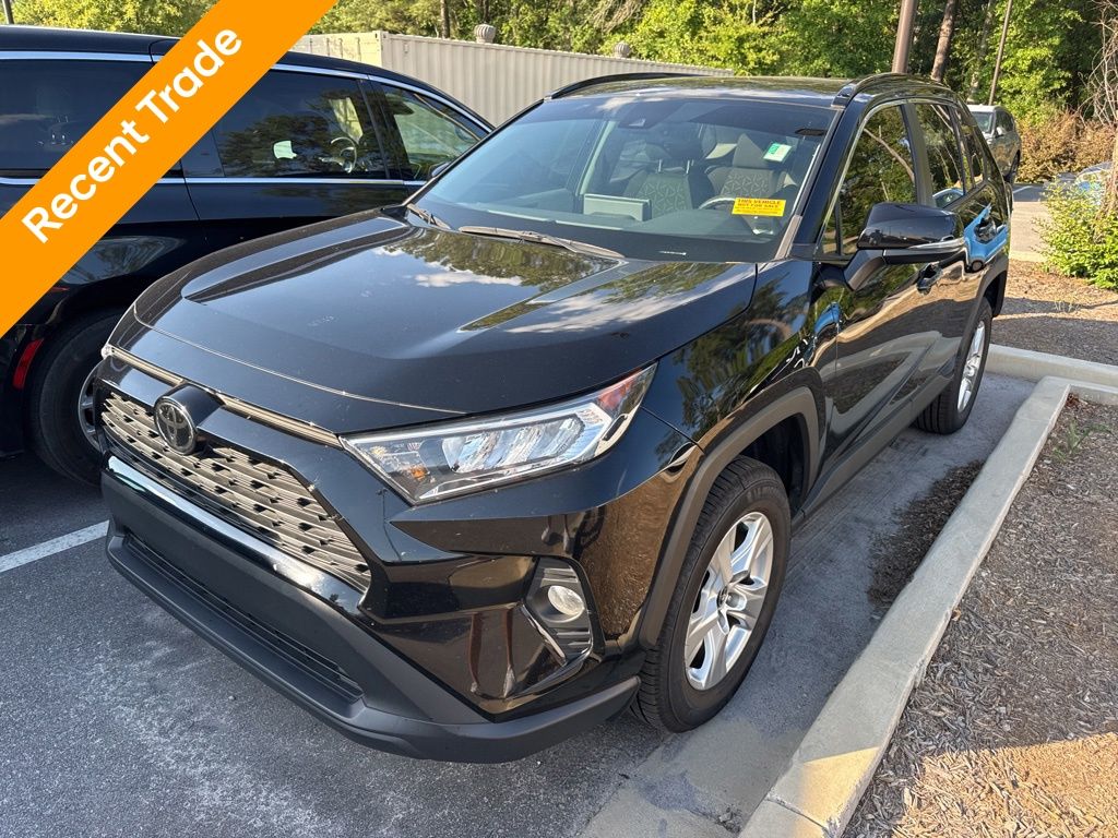 Midnight Black Metallic 2021 Toyota RAV4 XLE FWD SUV / Crossover Front-Wheel Drive 8-Speed Automatic