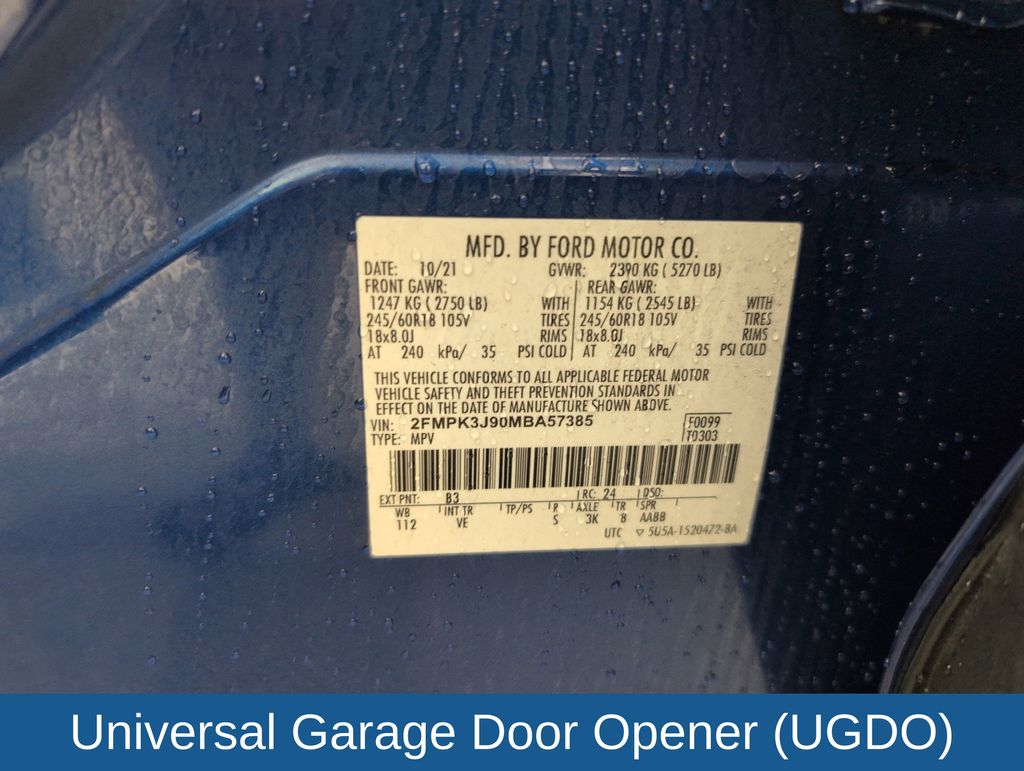 Certified Used 2021 Blue Ford SEL image 42