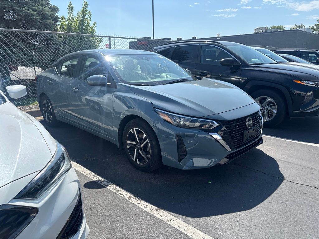 Atlantic Gray Metallic 2025 Nissan Sentra Sedan Front-Wheel Drive Continuously Variable Transmission