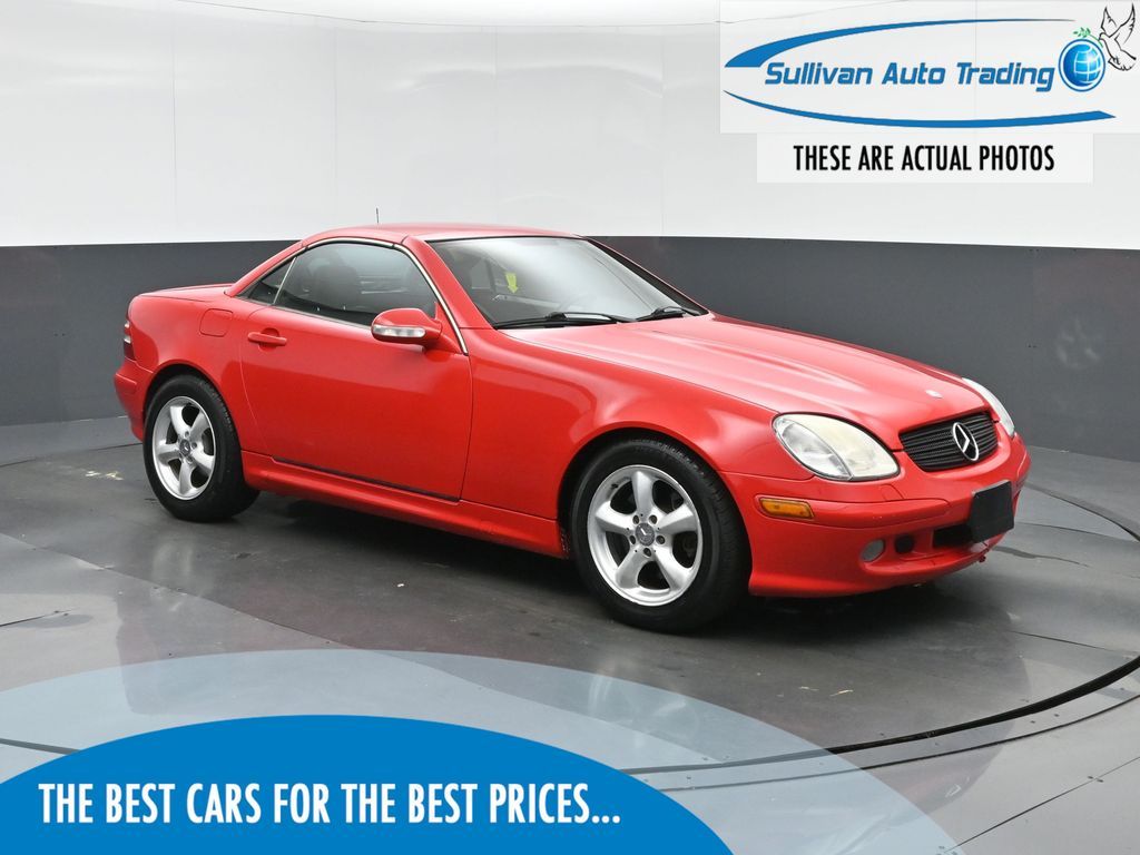 Magma Red 2002 Mercedes-Benz SLK Convertible Rear-Wheel Drive 5-Speed Automatic Overdrive