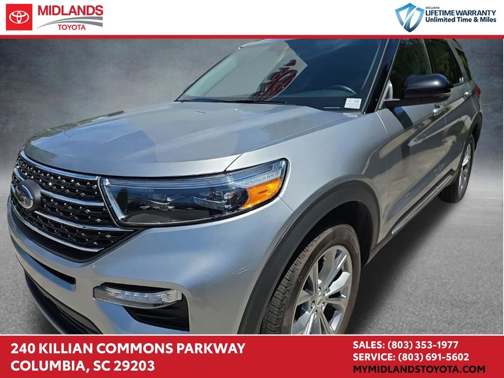 Silver Metallic 2023 Ford Explorer SUV / Crossover All-Wheel Drive Automatic