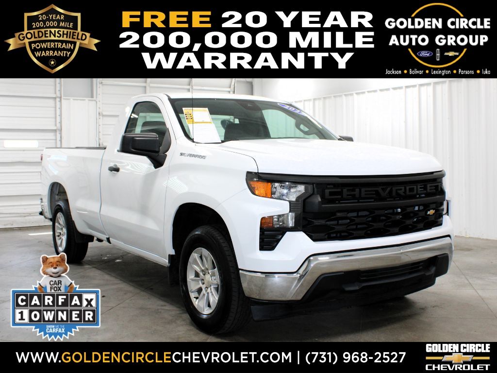Summit White 2022 Chevrolet Silverado 1500 Pickup Truck 4X2 8-Speed Automatic