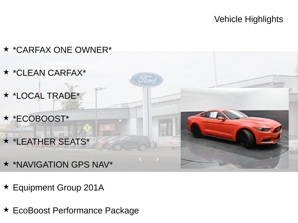 2015 Ford Mustang EcoBoost