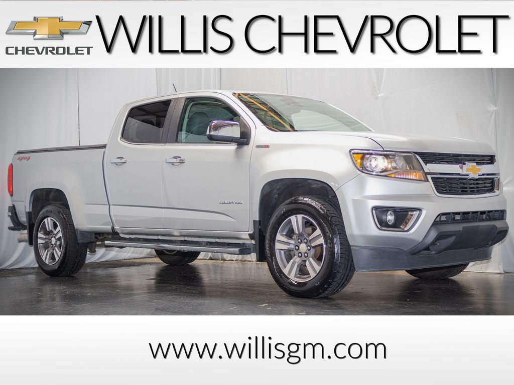 Silver Ice Metallic 2016 Chevrolet Colorado Pickup Truck Four-Wheel Drive 6-Speed Automatic
