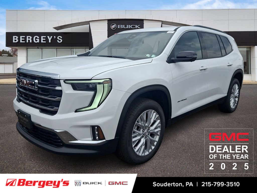 Summit White 2026 GMC Acadia SUV / Crossover Four-Wheel Drive 8-Speed Automatic