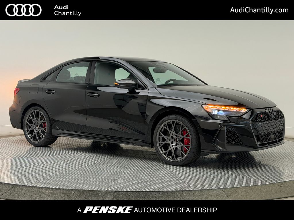 Mythos Black Metallic 2026 Audi RS 3 2.5T quattro Sedan All-Wheel Drive 7-Speed Automatic