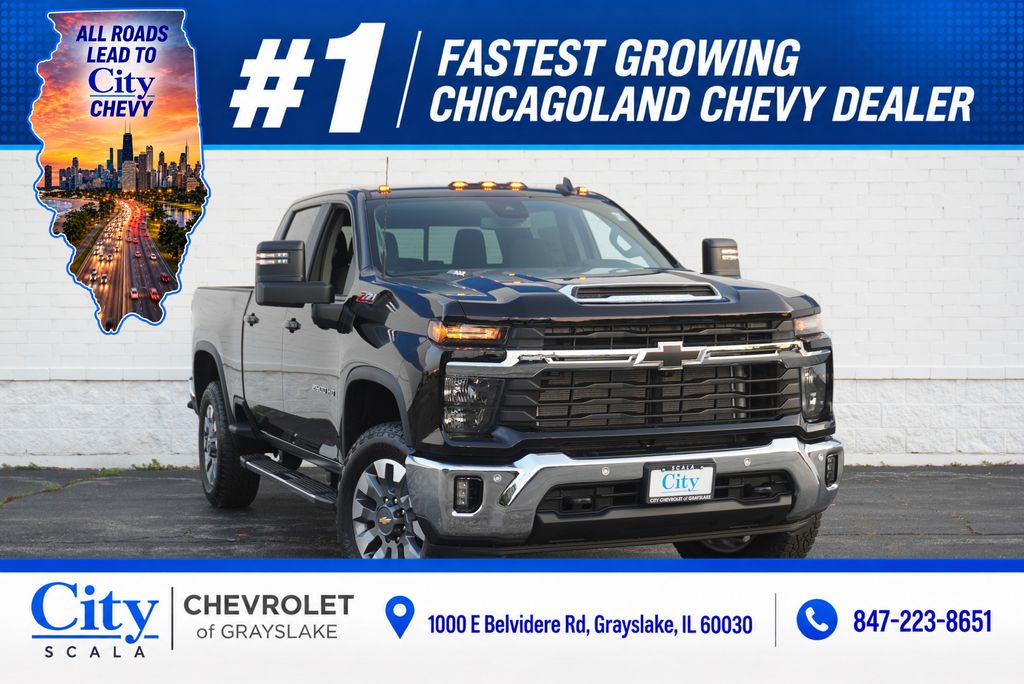 Black 2026 Chevrolet Silverado 2500HD Pickup Truck Four-Wheel Drive Automatic