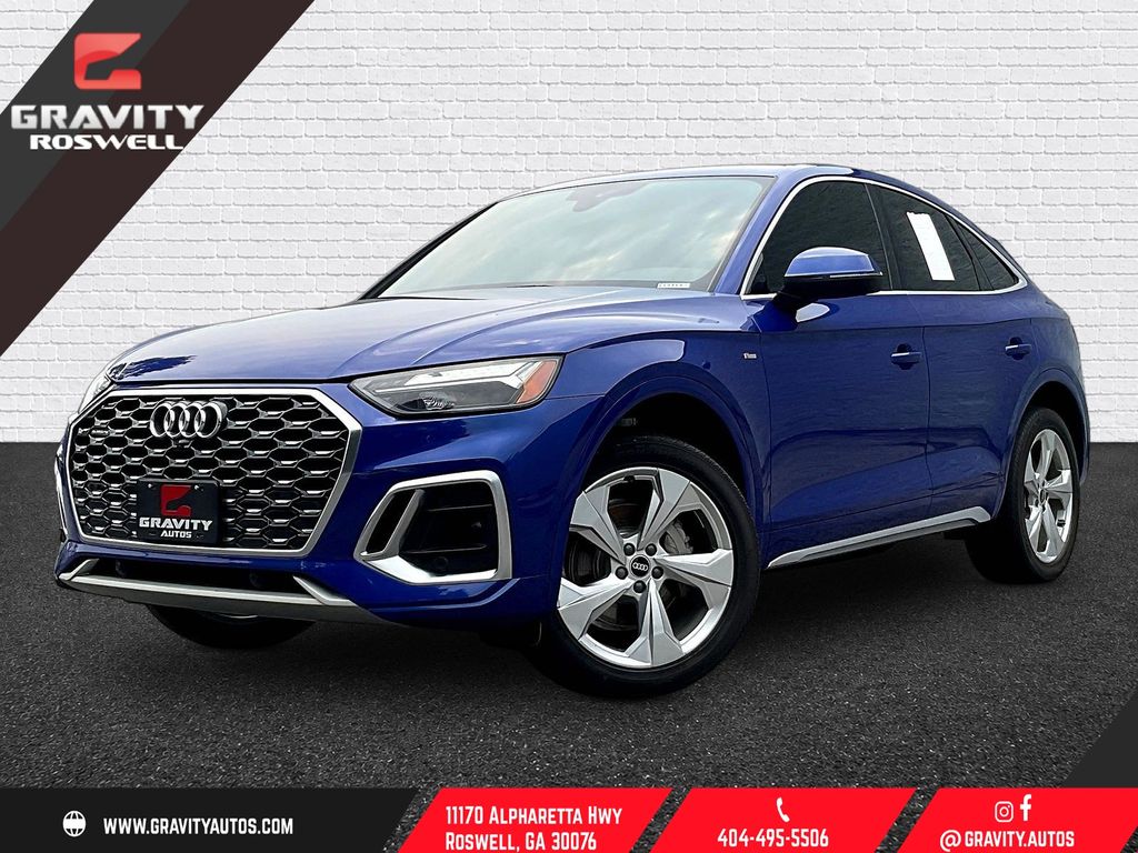Blue Metallic 2023 Audi Q5 Sportback Sedan All-Wheel Drive 7-Speed Automatic
