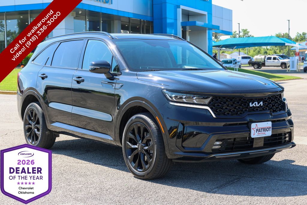 Ebony Black 2022 Kia Sorento SX AWD SUV / Crossover All-Wheel Drive 8-Speed Dual Clutch